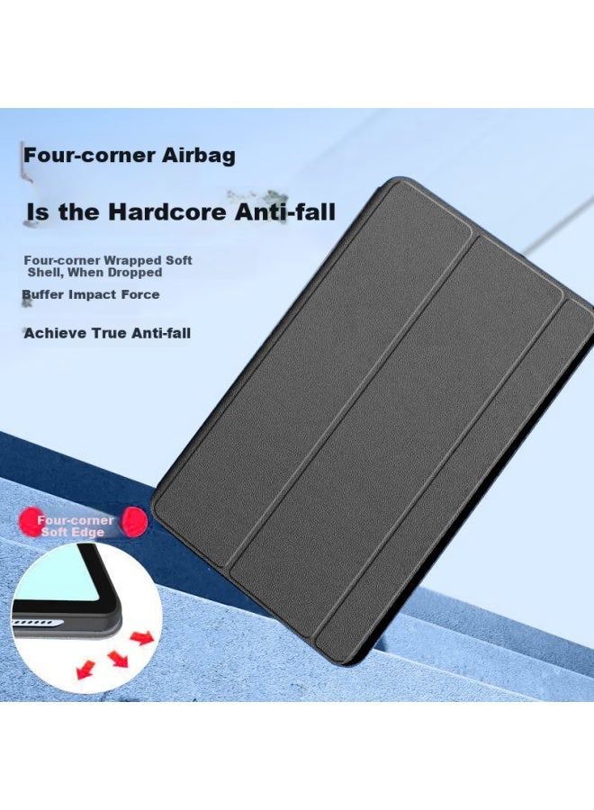 Hboalg Huibao Long Compatible With Honor V9 Case Model 11.5-inch Protective Cover, Slim Shockproof Tri-fold Stand Soft Shell For Business Office And Binge-watching, Universal, Black - Image 2