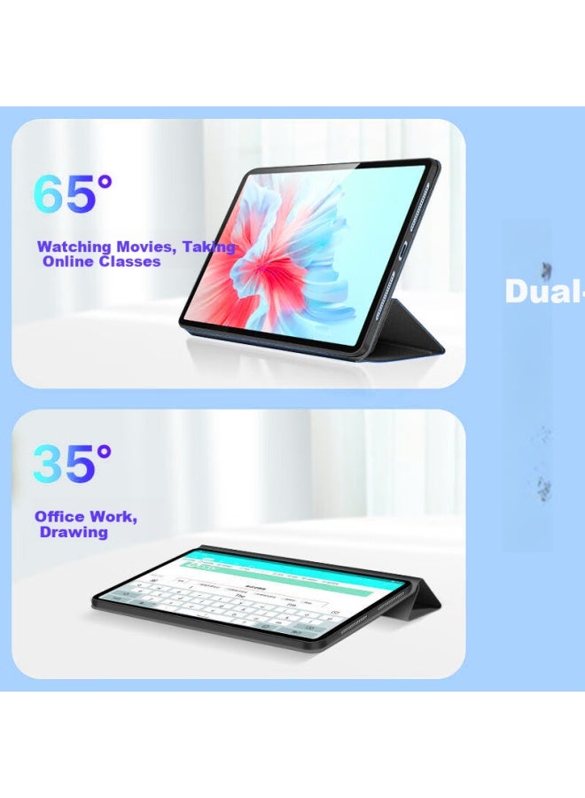 Hboalg Huibao Long Compatible With Honor V9 Case Model 11.5-inch Protective Cover, Slim Shockproof Tri-fold Stand Soft Shell For Business Office And Binge-watching, Universal, Black - Image 1
