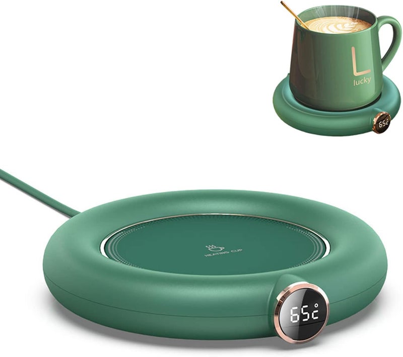 Suicune Electric Cup Warmer Temperature Control Smart Coaster for Hot Coffee Tea Candle Warming Plate with 3 Heating Modes for Desk Office USB Auto Shutoff - Image 1
