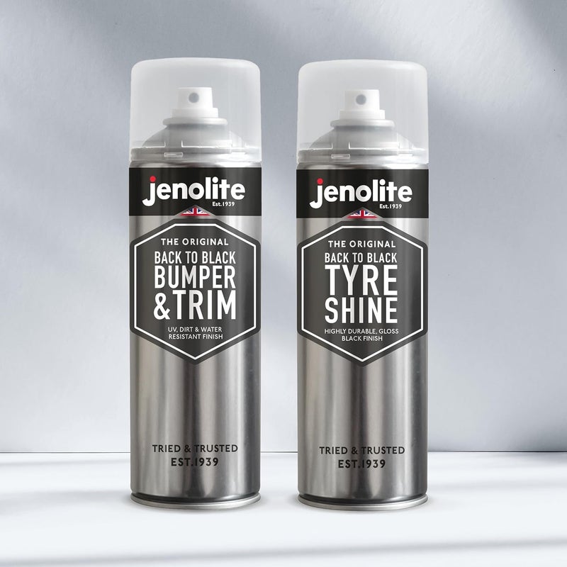 JENOLITE جينوليت باك تو بلاك - ممتص الصدمات والزخارف - 500 مل (يعيد ويحمي المصدات والزخارف والمطاط) مواد صلبة معالجة - Image 5