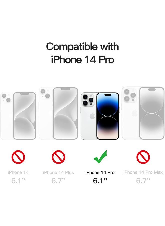 Magnetic Case Cover for iPhone 14 Pro Crystal Clear Shockproof Bumper Anti-Scratch, HD Crystal Clear Support All MagSafe Accessories - Image 3