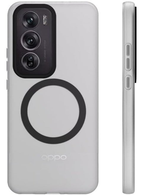 High End Magnetic Suction Case Compatible with OPPO Reno 12 Pro 5G Frosted without Fingerprints Cover for Oppo Reno 12 Pro