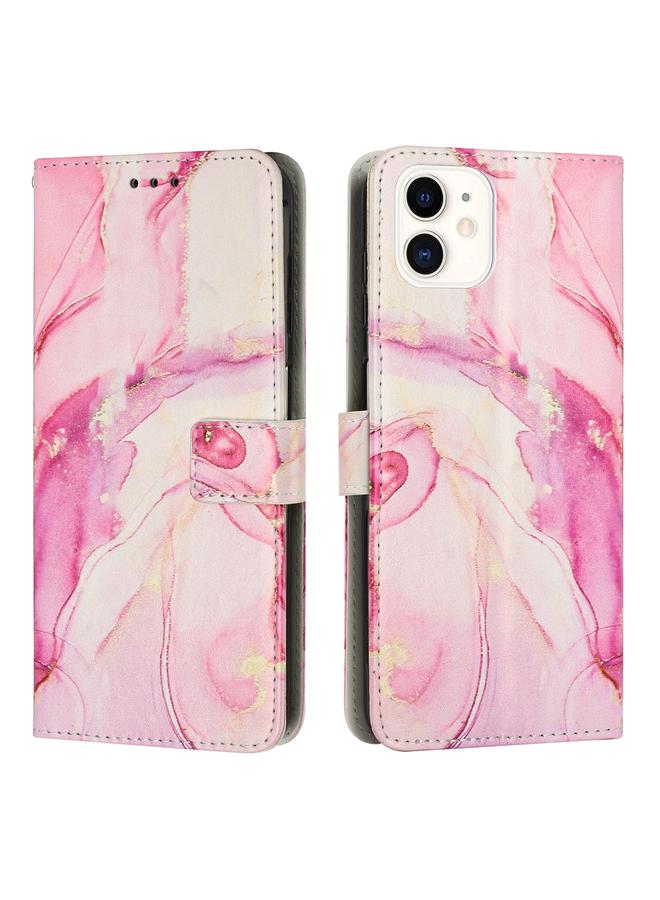 Zaboon Case For iPhone 11 Painted Marble Pattern Leather Phone Case - Image 1