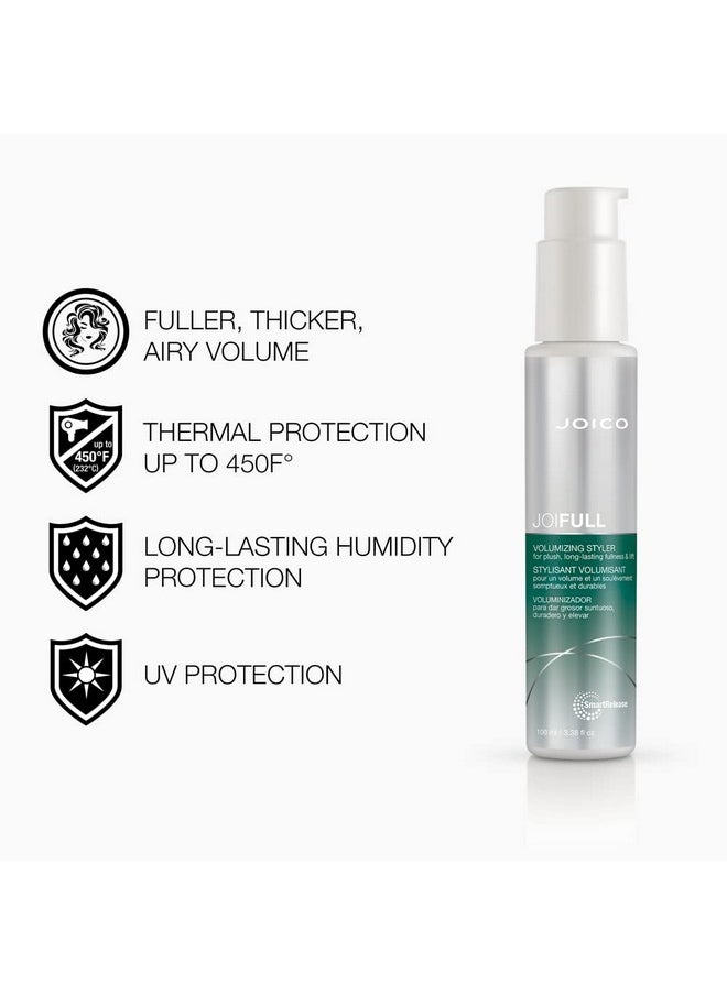 JOICO Joifull Volumizing Styler ; For Fine Thin Hair ; Add Instant Body ; Longlasting Volume & Texture ; Protect Against Pollution ; With Rice Protein & Bamboo Extract ; 3.38 Fl Oz  - Image 3