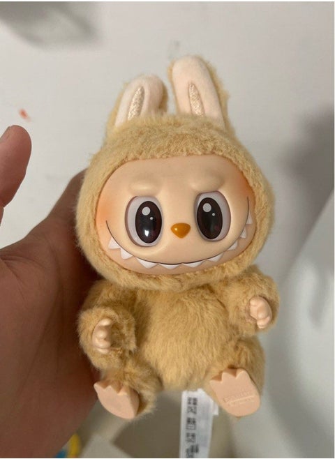 LABUBU Doll, Plush Toy Set Vinyl Plush Hanging Card,Blind Box Figures La bubu, The Monsters Plush Toys for Modern Home Decor, Collectible Toy Set Seat