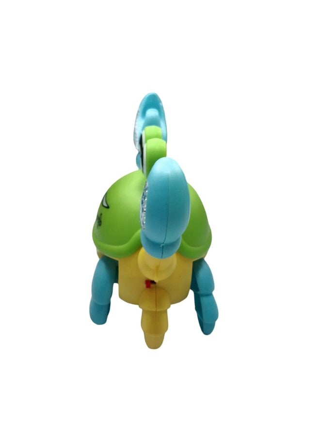 TOHIBEE Crawling Crab Baby Toy, Sensing Interactive Walking Dancing Baby Sensory Toy with Music, Infant Tummy Time Toys, Fun Birthday Gift for Infant Toddler Boy Girl (Green-Yellow, Mini) - Image 3