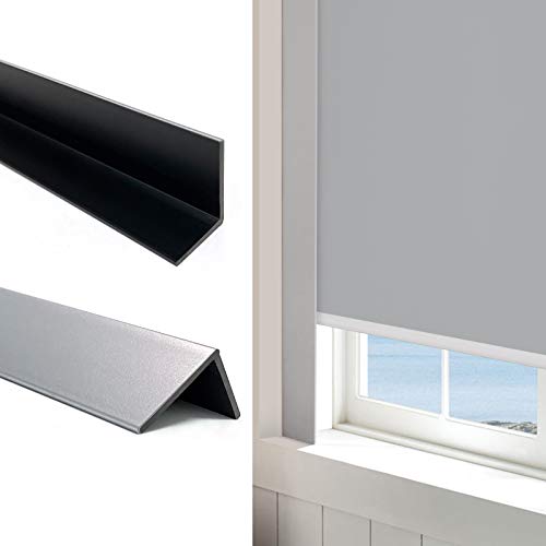 Keego Keego 100 Blackout PVC Light Blockers for Window Shades and Blinds  Block Light Along The Sides of Blackout Blinds Great for Bedroom Nursery Light Blocking Strips Black 585 2pcs 