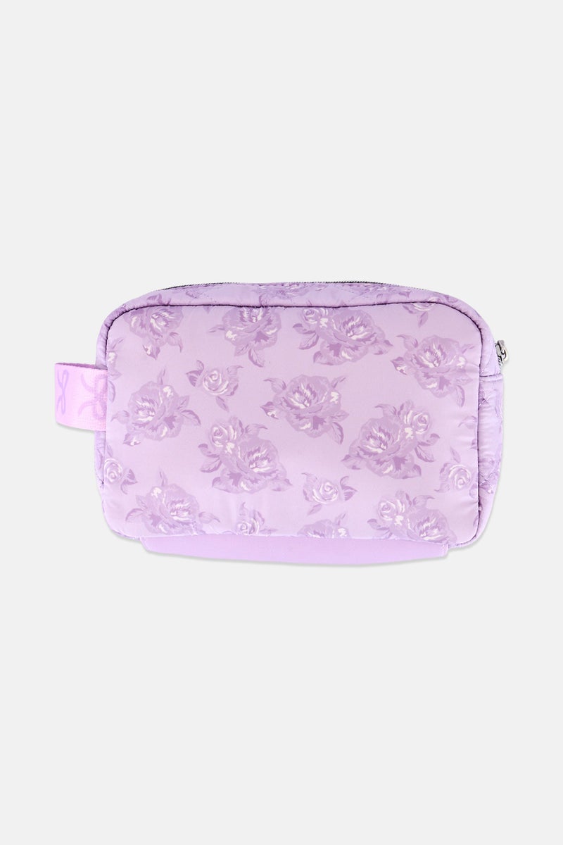 Miss Gwen's OMG Kids Girl Quilted Makeup Pouch, Lavender - Image 2