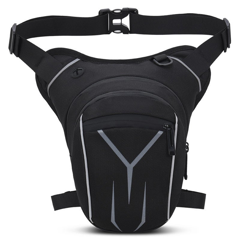 Motorcycle Drop Waist Leg Bag Rainproof Reflective Men Motorcycle Fanny Packs - Image 1