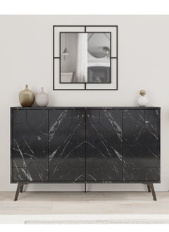 Mourah Home Mourah Dune Console - Black Marble - 2 Years Warranty  - Image 1