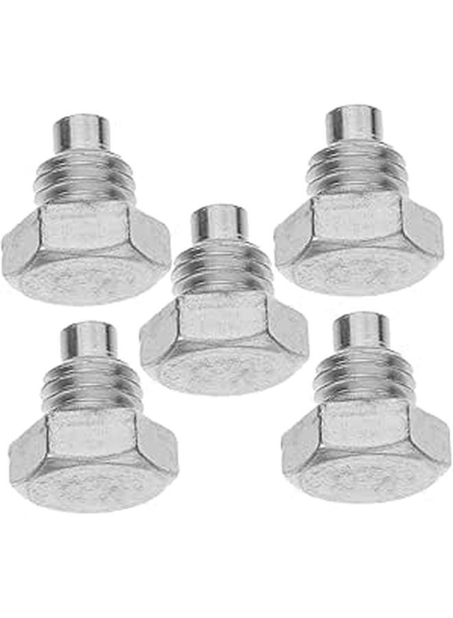 5 Pcs Silver Horizontal Floor Jack Handle Repair Screws Set Saddle Bolts - Image 1