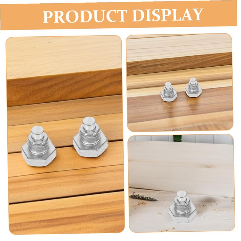 5 Pcs Silver Horizontal Floor Jack Handle Repair Screws Set Saddle Bolts - Image 4