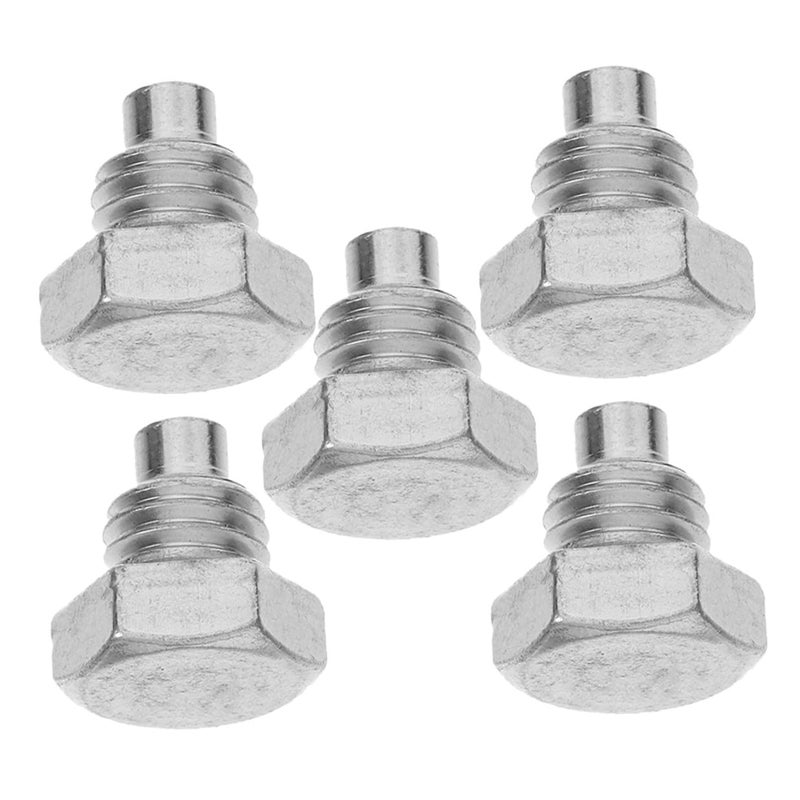 5 Pcs Silver Horizontal Floor Jack Handle Repair Screws Set Saddle Bolts - Image 2