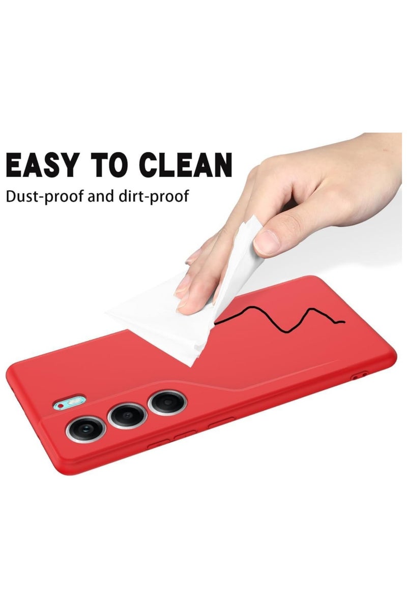 general a red case compatible with Tecno Camon 40 Pro, liquid silicone TPU soft case with lanyard strap, shockproof and drop-proof protective case for Tecno Camon 40 Pro - Image 5