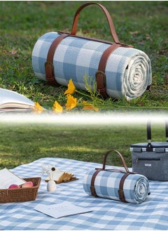 Occuwzz Picnic Blanket Waterproof Foldable Extra Large Portable Lattice Camping Mat 200X200 Cm Suitable For Camping Park Beach Lawn Outdoor  - Image 1