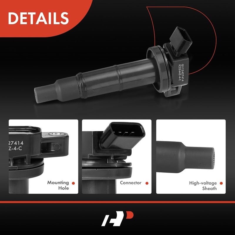 A-Premium مجموعة A-Premium من 4 حزم لفائف الإشعال لتويوتا وبونتياك - Image 5