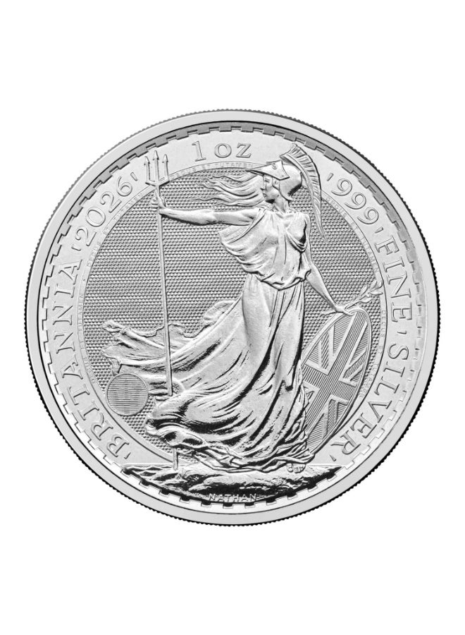 The Royal Mint 1oz Silver UK Britannia Coin 999.0 - Image 1