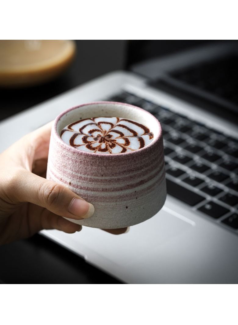 XiuWoo Set of 4 Ceramic Teacup Espresso Coffee Cup Porcelain Tea Cup Set Chinese Kung Fu Bowl Drinkware 170ml - Image 2