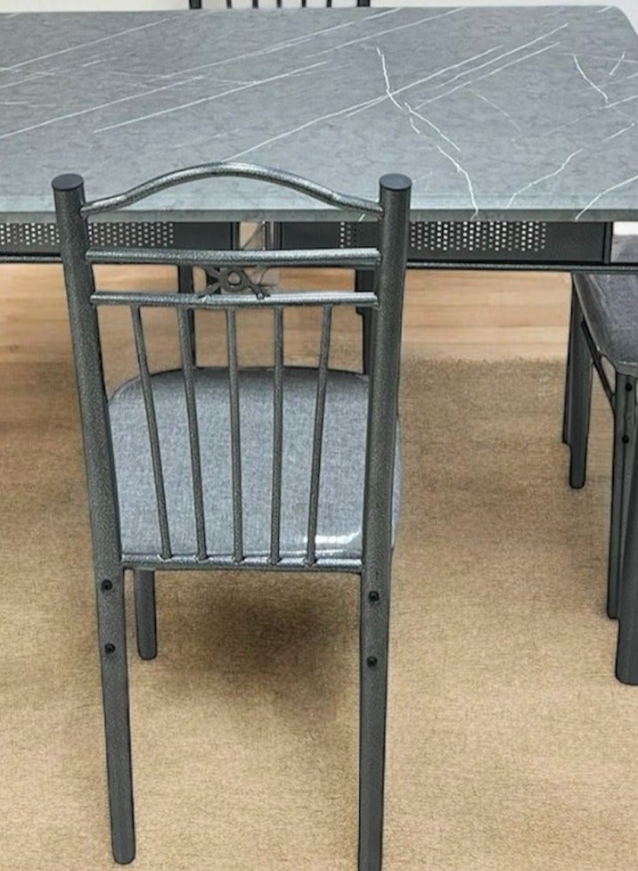 UNIKSAR 5-Piece Dining Table Set for 4 People – Modern Compact Kitchen Table with 4 Chairs for Dining Room, Apartment, Small Space – Durable Wood & Metal Frame, Easy - Image 3