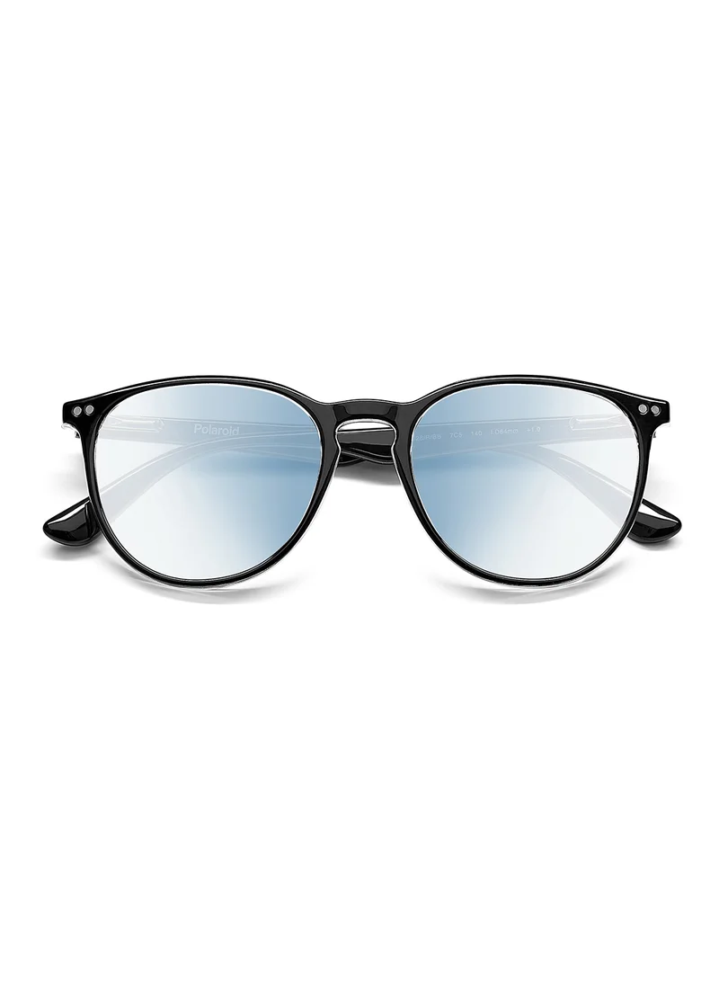 Polaroid Unisex Round Reading Glasses - Pld 0028/R/Bb Black Crystal 51 - Lens Size: 51 Mm