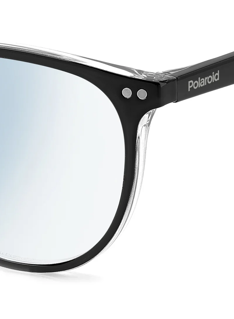 Polaroid Unisex Round Reading Glasses - Pld 0028/R/Bb Black Crystal 51 - Lens Size: 51 Mm