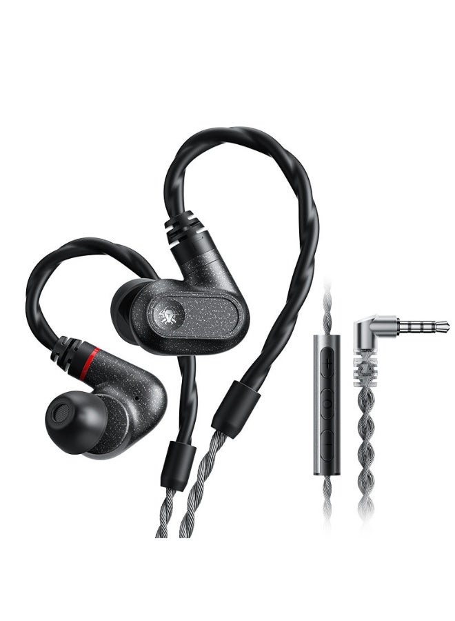 PLEXTONE G28 Pro In-Ear Earphones 3.5mm Screwdriver Comfortable Wearing Durable Design High Fidelity HIFI Enjoyment Dual Cavity A Great Tool for Listening and Sound Positioning in Games Black - Image 1