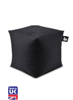 Extreme Lounging Extreme Lounging® - Original B-Box Pouf - Made in UK - Premium Quality Double Stitched Ottoman - UV Protected & Waterproof Stool, Ideal for Indoor & Outdoor Use - 40x40x40cm - Black  - Image 1