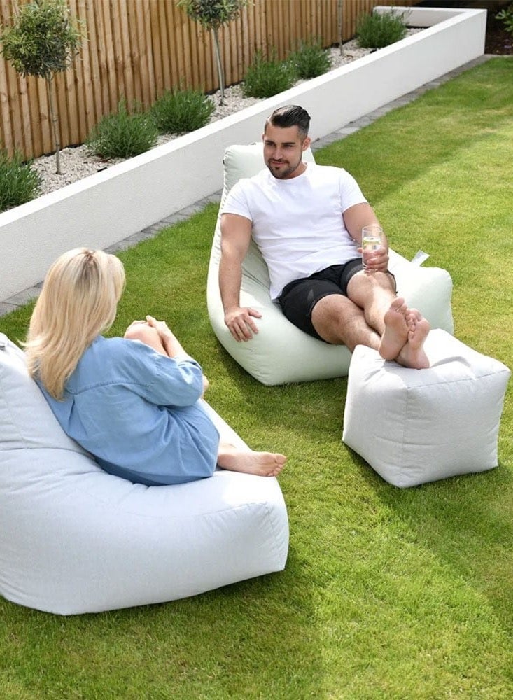Extreme Lounging Extreme Lounging® - Original B-Box Pouf - Made in UK - Premium Quality Double Stitched Ottoman - UV Protected & Waterproof Stool, Ideal for Indoor & Outdoor Use - 40x40x40cm - Black - Image 3