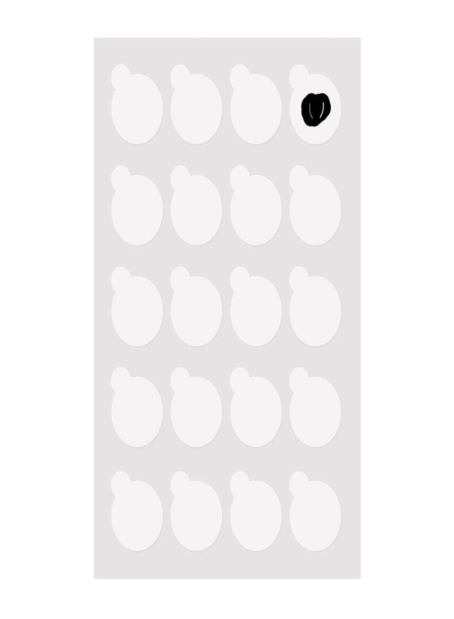 Honbay 20 Sheets 400 Pieces 2.5cm/1inch Disposable Eyelash Extension Glue Pallet Sticker Pad - Image 1