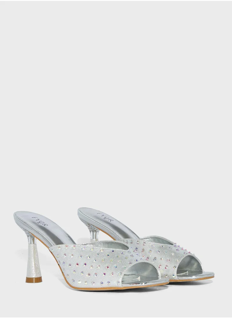 فايور Casual Mid Heel Sandals