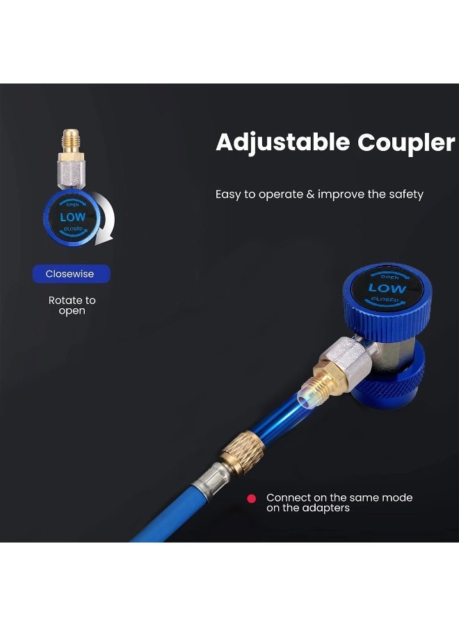 DEFAONS Quick Coupler 4240 for Auto A/C System, High Quality Low Side R134A Refrigerant Adapter Connector, Snap Lock Air Conditioning Service Coupler for Car AC Charging and Maintenance - Image 5
