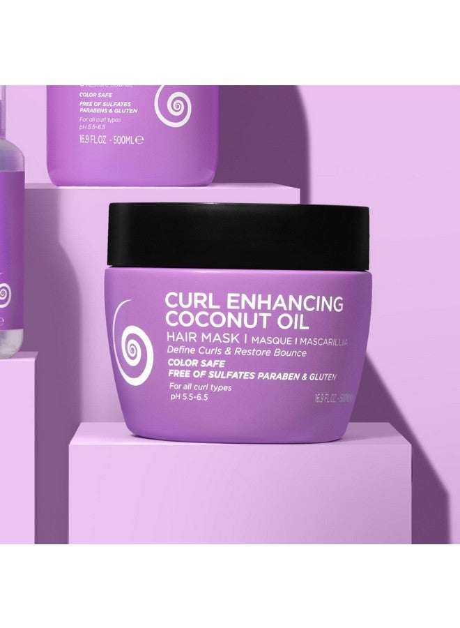 لوسيتا قناع لوسيتا للشعر المجعد، 16.9 أونصة، يُنعم ويُرطب، يُعالج بعمق، مضاد للتجعد، يُصلح أطراف الشعر المتقصفة للشعر المموج - Image 2