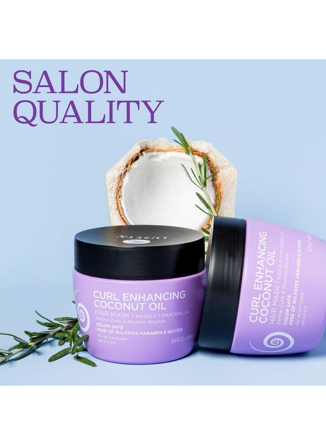 لوسيتا قناع لوسيتا للشعر المجعد، 16.9 أونصة، يُنعم ويُرطب، يُعالج بعمق، مضاد للتجعد، يُصلح أطراف الشعر المتقصفة للشعر المموج - Image 5