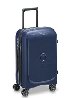 DELSEY Paris Belmont+ 55cm Hardcase 4 Double Wheel Non-Expandable Cabin Luggage Trolley Blue  - Image 2