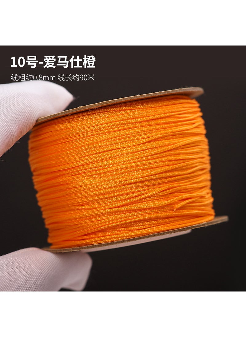 Generic - Jade Line 0.8mm Jewelry DIY Weaving Cord Hermes Orange No.10/one - Image 1