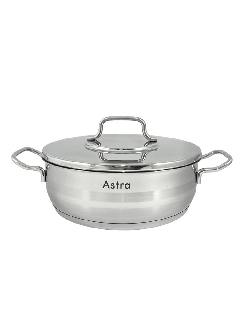 ASTRA Premium Low Casserole 24x8 cm 3.6L – Compact and Efficient Cookware for Perfectly Cooked Meals - Image 2