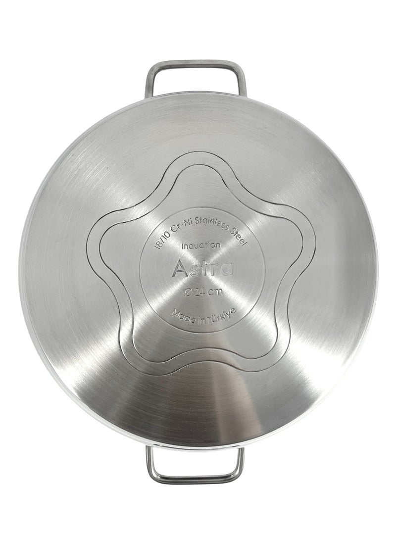 ASTRA Premium Low Casserole 24x8 cm 3.6L – Compact and Efficient Cookware for Perfectly Cooked Meals - Image 3