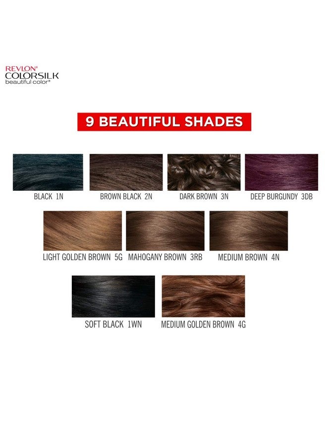 Revlon Color Silk 3D Color Gel Technology Hair Color With Keratin, 300G (Black 1N) - Image 5