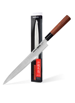 Samura Samura OKINAWA Yanagiba | 10.6"/270 mm | Single-Edged Blade | Rosewood Handle | AUS-8 Stonewash Blade | Precision Cutting | Corrosion Resistant  - Image 1