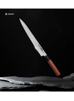 Samura Samura OKINAWA Yanagiba | 10.6"/270 mm | Single-Edged Blade | Rosewood Handle | AUS-8 Stonewash Blade | Precision Cutting | Corrosion Resistant  - Image 5