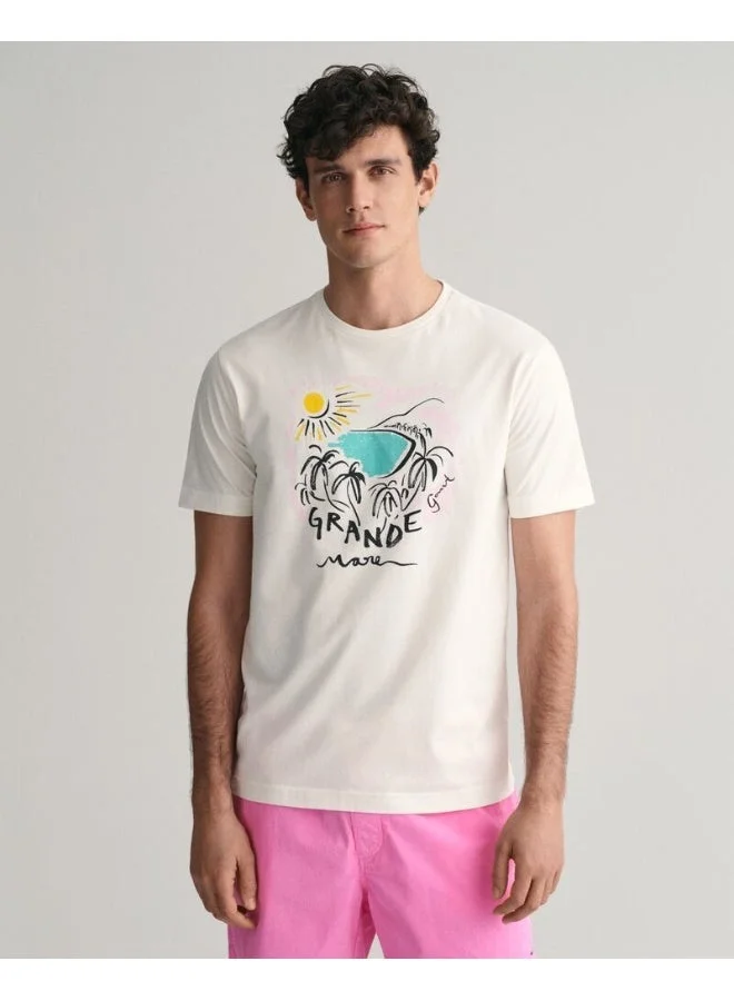 غانت تيشيرت مطبوع من جانت