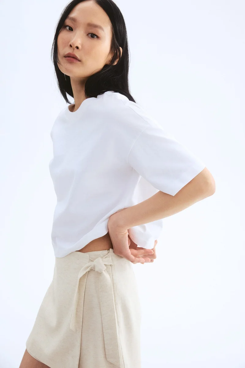 H&M Linen-blend skort