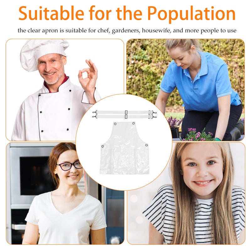 Unisex Barber Apron with Strap Adjustment for Restaurant Gardening Baking Needs - Image 4