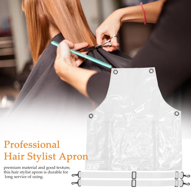 Unisex Barber Apron with Strap Adjustment for Restaurant Gardening Baking Needs - Image 3