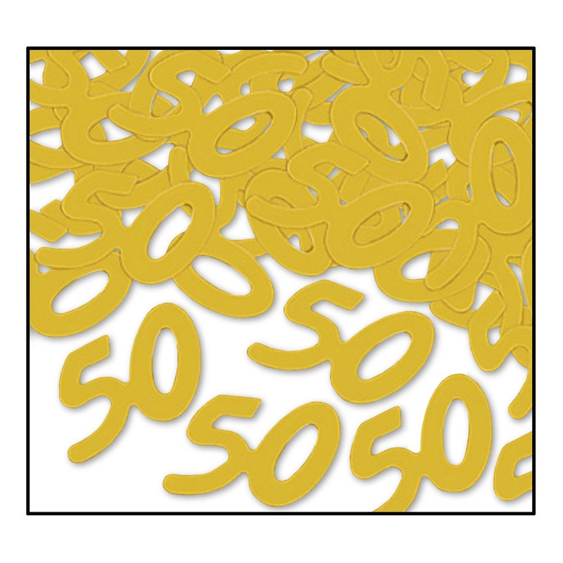 Beistle FanciFetti Gold 50 Silhouettes