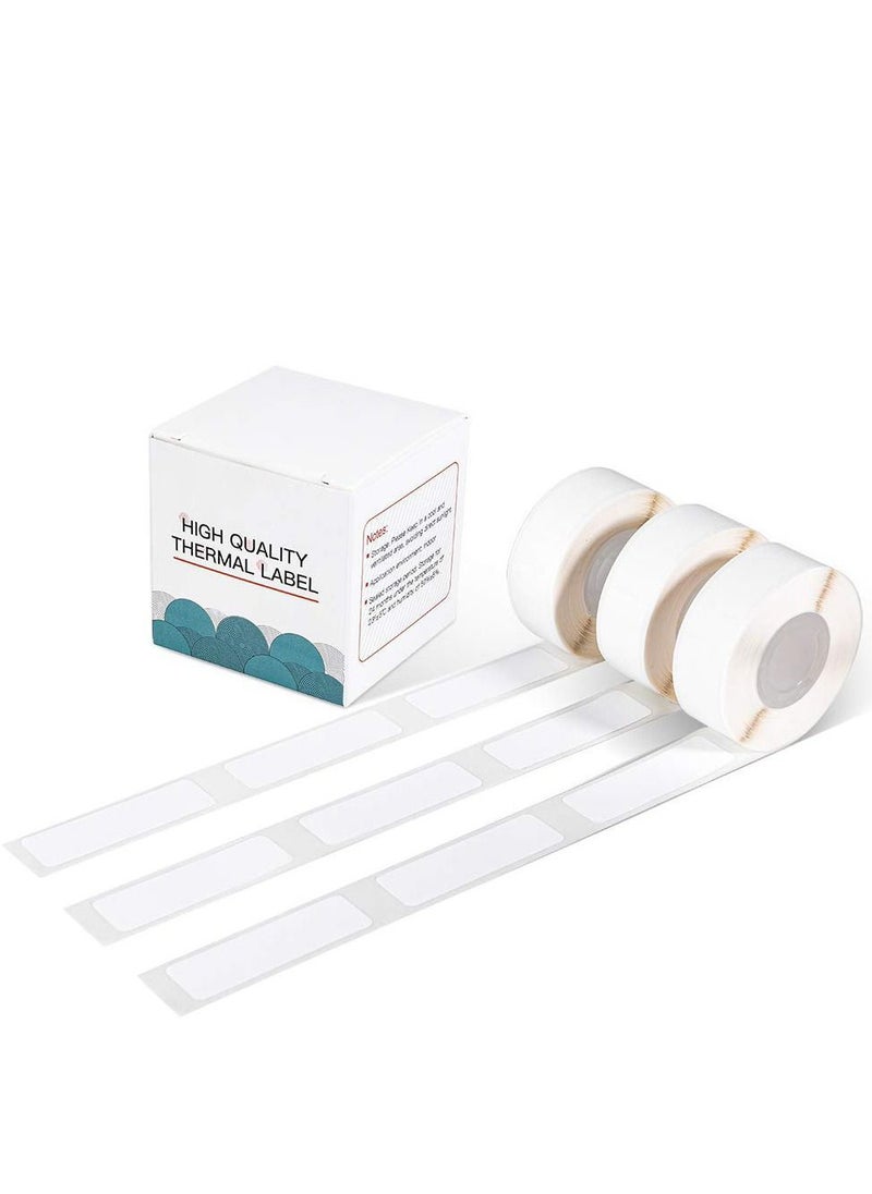 Y&D - Compatible with Phomemo Adhesive Labels, for D30 Portable Thermal Bluetooth Label Maker, 3/8"X1 7/8" (12mm X 50mm) 130 Labels/Roll, Printing Paper, 3 Roll, White - Image 1