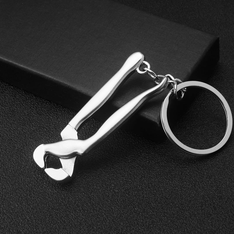 Metal Wrench Keychain Ruler Sawtooth Car Keyring H-399 pliers