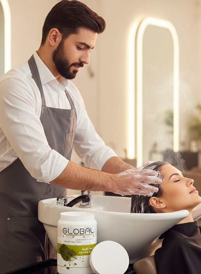 Global Star Globalstar Hot Oil Hair Mask with Henna Extract 1500ml | Deep Nourishing Treatment for Luxurious Locks - Image 2