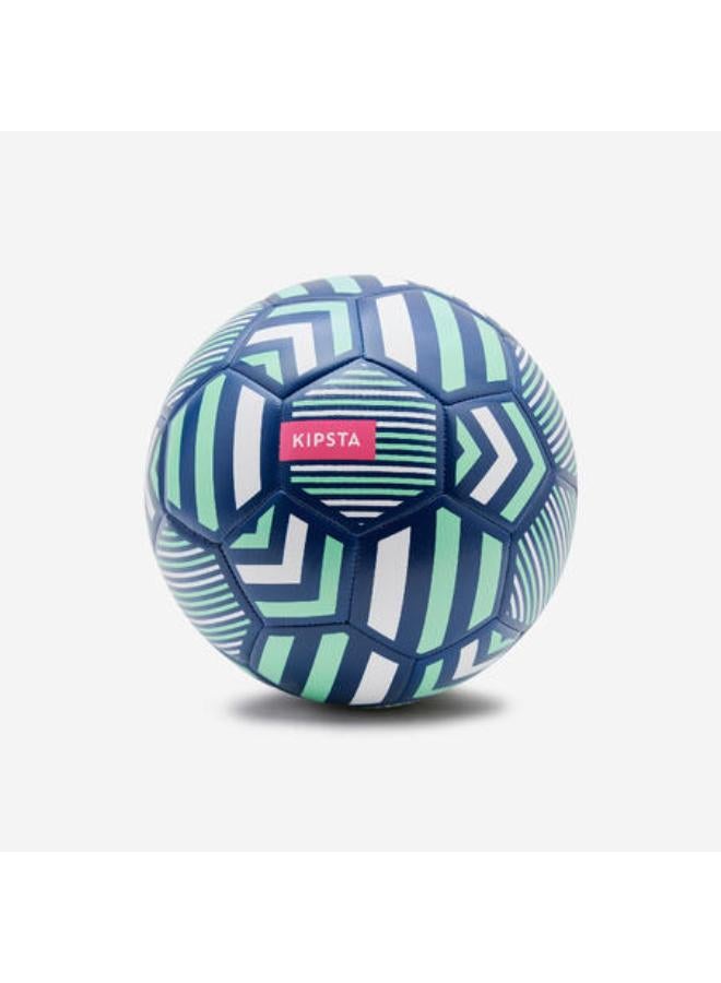 KIPSTA Football Light Learning Ball Size 5 - Black/Green - Image 1