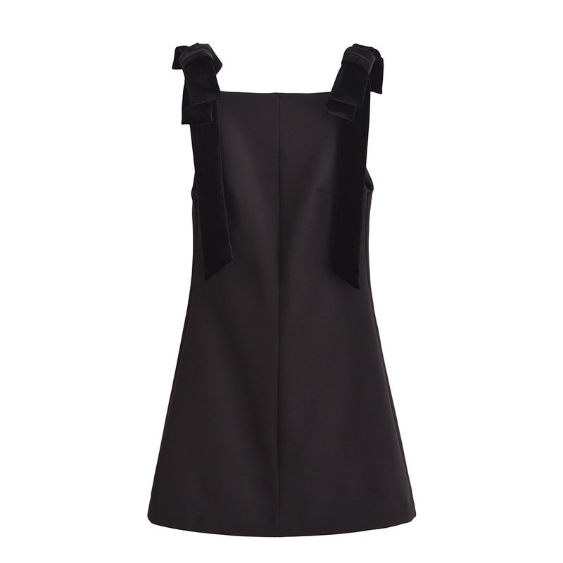 Foreign trade 2024 autumn new dress womens European and American style bow hanging neck design feeling French 9057777 Picture color 